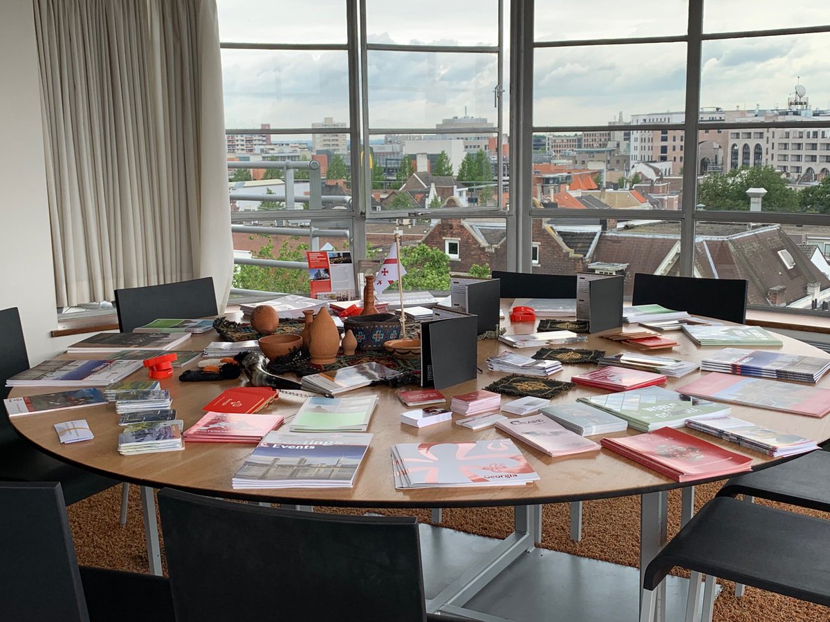 GEOembassyNL's tweet photo. Today @GEOembassyNL delegation will be in #Limburg to enhance further international cooperation. We very much look forward to meet entrepreneurs from Limburg &amp; Mayor of Heerlen @emileroemer. @GeoSharvashidze #GeorgiameetsHeerlen https://t.co/EEfFOzZVMN