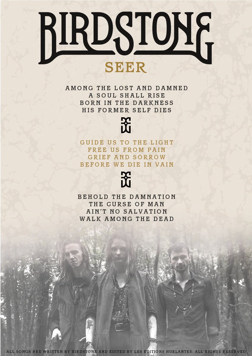 BirdstoneBand's tweet photo. "Ain't no salvation, Walk among the dead"
▼ ▲ ▼
Taken from Birdstone's first album "Seer"
A journey to damnation and lost souls relief. https://t.co/rVm74QIG5a
