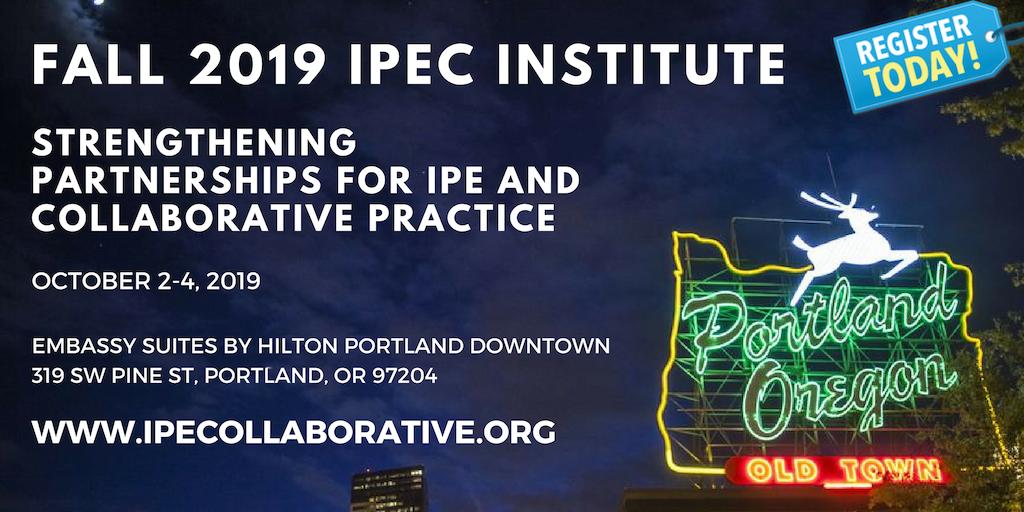 ipec_org's tweet image. #IPECSpring19 was great, #IPECFall19 will be even better! #IPE #CollaborativePartnerships

📣 Registration for the next faculty development institute is now open! 📣

Apply now! Super early bird spots won&apos;t last long, grab one while you can until July 1: bit.ly/2EQiMVK