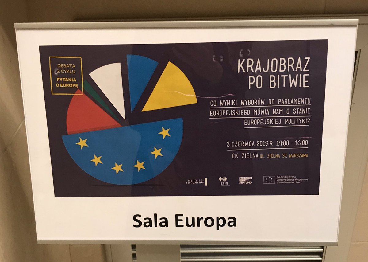 EPIN_org's tweet photo. Many thanks to our @EPIN_org and #2CU partners for coming to Warsaw and joining us for a discussion about the #EP2019 election results and their impact on the upcoming legislative term. Special thanks to @ISPThinkTank and @AgnieszkaLada for organsing this great event! https://t.co/gdIT5Rh2gq