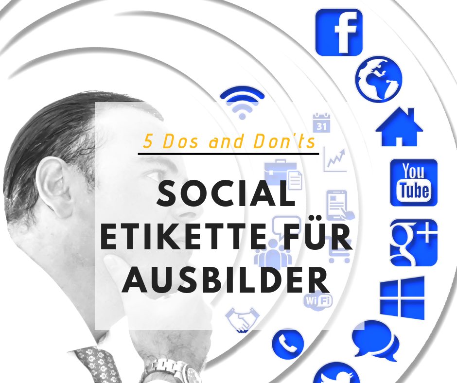 AusbilderMain's tweet photo. Unsere Social Etikette für Ausbilder.... #azubimarketing #socialetikette https://t.co/atQaVFWjPc