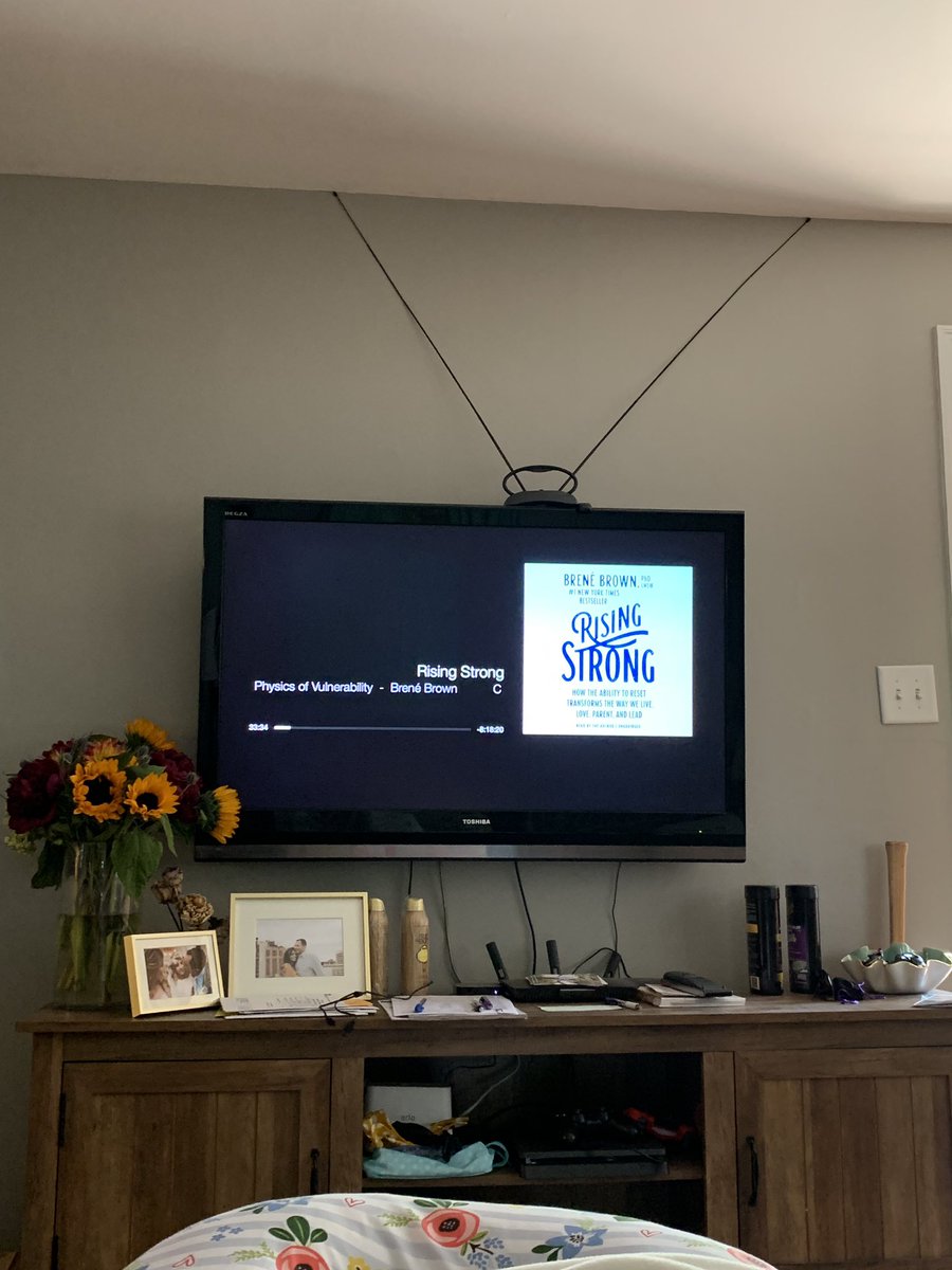 CounselorLena's tweet photo. Listening to @BreneBrown Rising Strong book for a second time. Definitely easier to listen with a newborn. https://t.co/lyHmkqETld