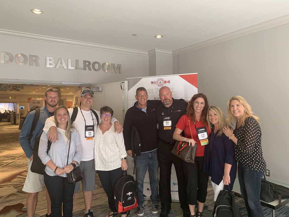 PuroClean's tweet photo. The PuroClean International Convention has kicked off in high gear at the @DetroitMarriott in Detroit, MI. Yesterday we opened our Exhibitor Expo, featuring dozens of our vendors who help us provide the best service to our customers! #RelentlessCustomerService https://t.co/za2lf2lNUd