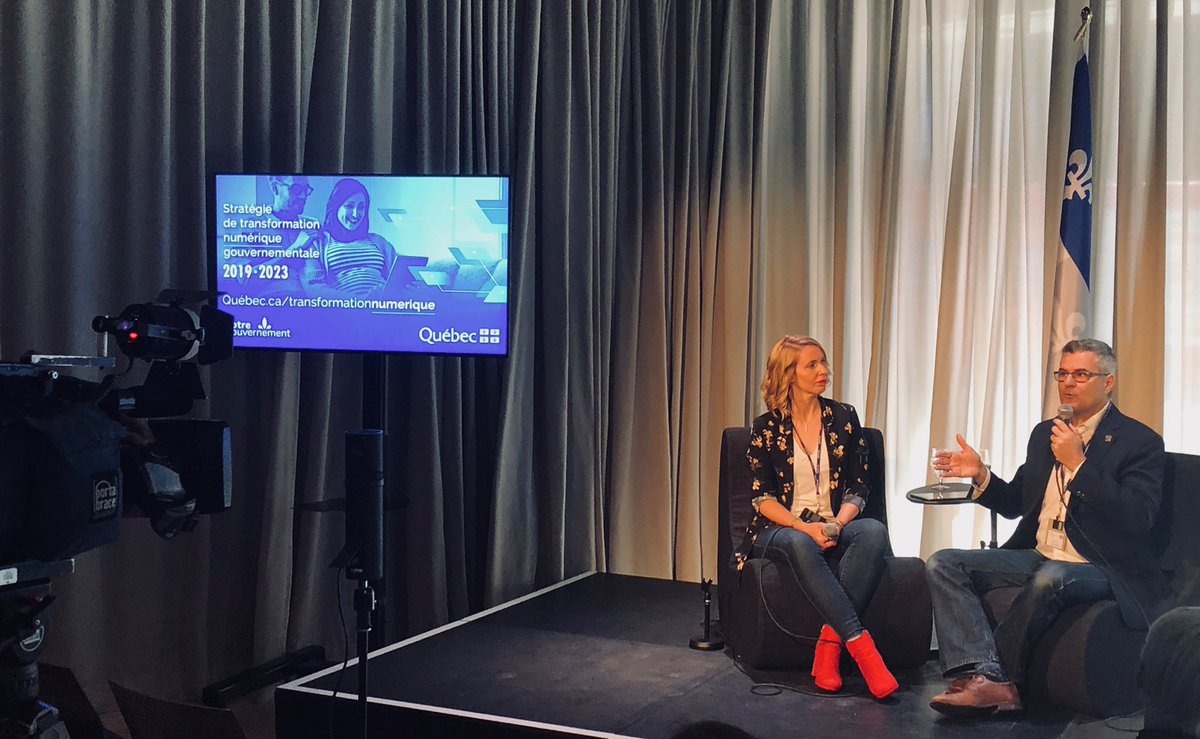 La Stratégie numérique dévoilée ce matin à Québec en présence du ministre <a href="/ericcaire/">Éric Caire</a>  #numerique #transformation #innovation #cqen