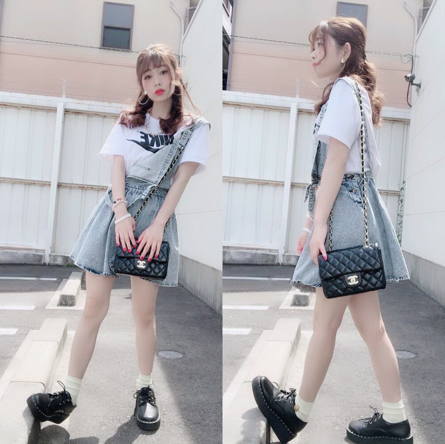 高橋 里彩子 たかりさ コーデ サロペに白ティーを合わせてみた 女子力upします コーデ おしゃれさんと繋がりたい ファッシン好き R100チャレ ファッション 女子力up 女子力向上委員会 ハーフアップ T Co Hcykf7tbcy Twitter