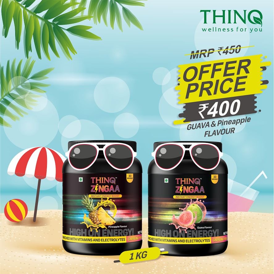 ThinqWellness's tweet photo. Be more efficient
Be more energetic
Be more ZINGAA.....
Only at ₹400/-
Visit https://t.co/tBr1Iola8l
#zingaa #pineapple #guava #energydrink #energy #booster #fit #summer #noperspiration #highonenergy #highonlife #THINQ #wellnessforyou https://t.co/6bOj7wFqxN