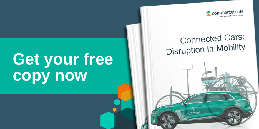 commercetools's tweet photo. New White Paper about #ConnectedCars now online!
Take a closer look at the changes that the #automotive industry is going through and the many opportunities and new business models which are evolving. #ElectronicMobility #AutonomousDriving #CarCommerce
https://t.co/zQOG4RU5BA https://t.co/rvqCjvsFNS