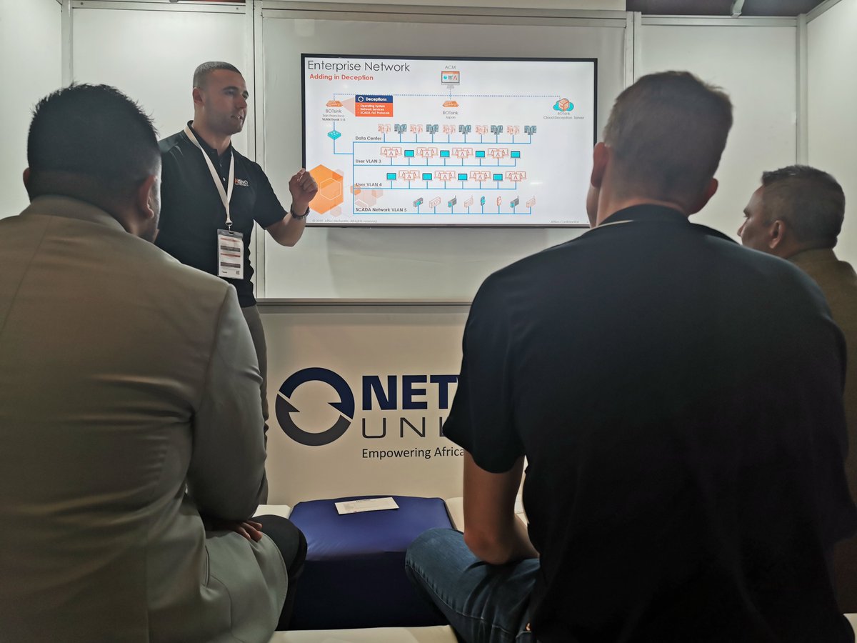 Sim1Treg's tweet image. @NU_Distributor had a great time with @AttivoNetworks at the @ITWeb_Events Security Summit last week. Lots of interest in the super authentic, scalable and cost effective Deception Technology. Exciting times ahead! #ITWebSS2019 #AttivoNetworks #DeceptionTechnology #NUSecurity