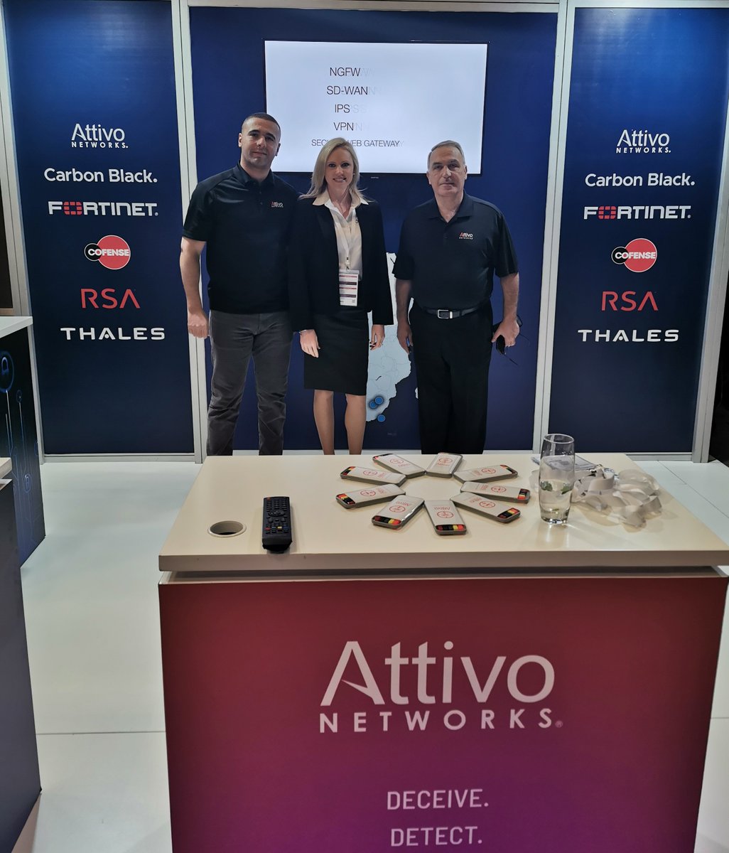 Sim1Treg's tweet image. @NU_Distributor had a great time with @AttivoNetworks at the @ITWeb_Events Security Summit last week. Lots of interest in the super authentic, scalable and cost effective Deception Technology. Exciting times ahead! #ITWebSS2019 #AttivoNetworks #DeceptionTechnology #NUSecurity