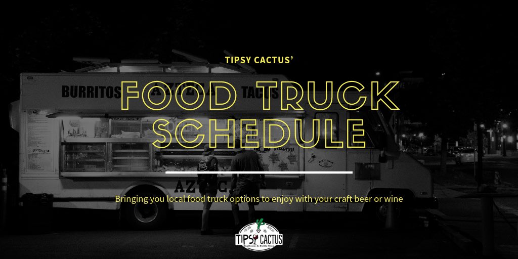tipsycactus's tweet photo. Check out this week’s Food Truck schedule: 👇🏽👇🏽👇🏽
https://t.co/GxtFBkIysE

#TipsyCactus #FoodTrucks #Foodie #OnTheGo #StreetFood #CraftBeer #LiquidOfTheGods #Local #DrinkResponsibly #AzBeerEnthusiasts #Bar #Friends #BeerNerd #Mesa #Arizona https://t.co/3GWJ7Stktl