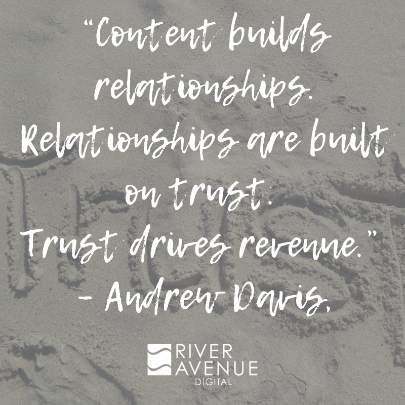 River_Ave_Group's tweet photo. Content CAN drive revenue...but it has to build trust.
Add Value. Differentiate. Expand Your Reach!
#ContentMarketing #DigitalStoryTelling #Differentiate #AddValue #ExpandYourFootPrint #SocialMedia #SocialMediaMarketing #ContentDevelopment #RADlife https://t.co/DMYbLQlGvU