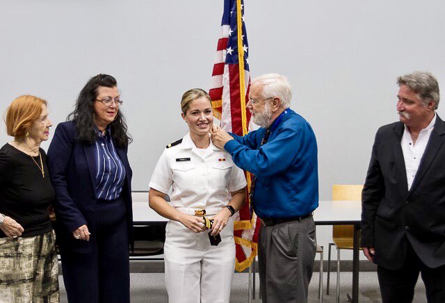1LECOM's tweet photo. Prior to commencement in Erie and Bradenton, Military Commissioning Ceremonies were held on both campuses to recognize the graduates' promotions. ❤️💙 Congratulations to all the new officers! #LECOM2019 https://t.co/lpn69nfhw3