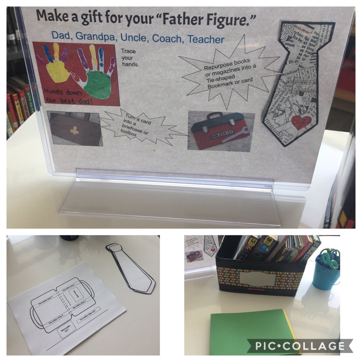 abgerman's tweet image. Starting a new #makerspace activity today in @BrickellAcademy Library! Show the father figures in your life love, and bring joy to their day. #MakingDays #KindnessCounts @realmscamper @vblms @BrickellPTA @Principal4GT @jemsmallwood @SuHolz @RidlonLynn