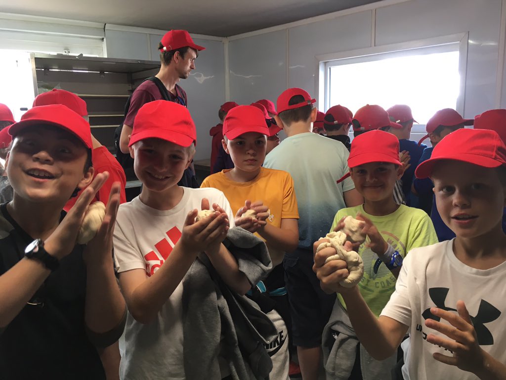 HawthornsHist's tweet photo. Fun and games at La Boulangerie! #croissants #painauchocolat #baker @Port_BC https://t.co/pqTDu3RsBL