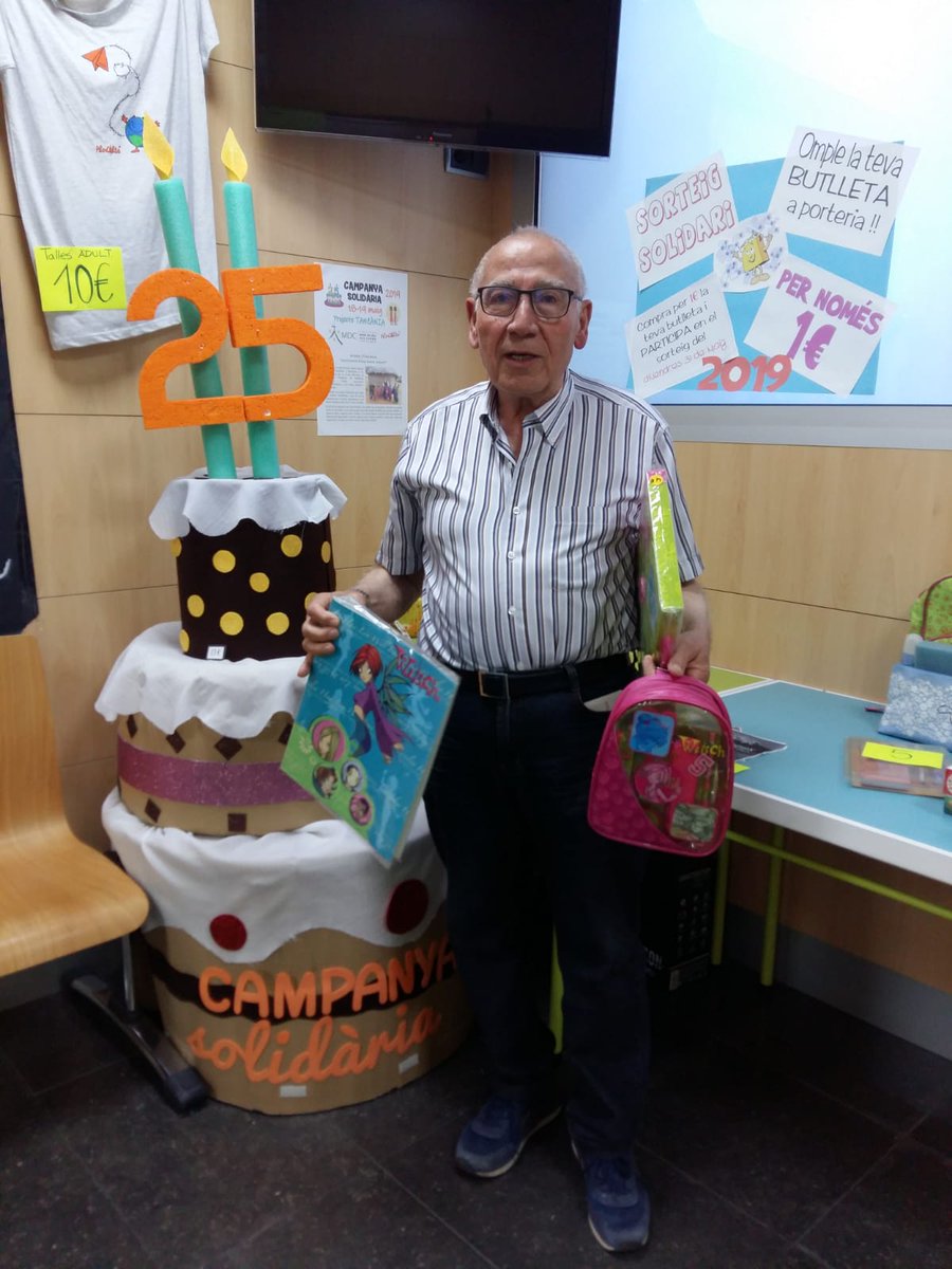 PastoralMDCprat's tweet photo. Seguim repartint els premis del Sorteig!! Xulissims!!! #CampanyaSolidària2019 #ProjecteTanzània #Prokarde @escolamdcprat https://t.co/BR9VHHQY2n