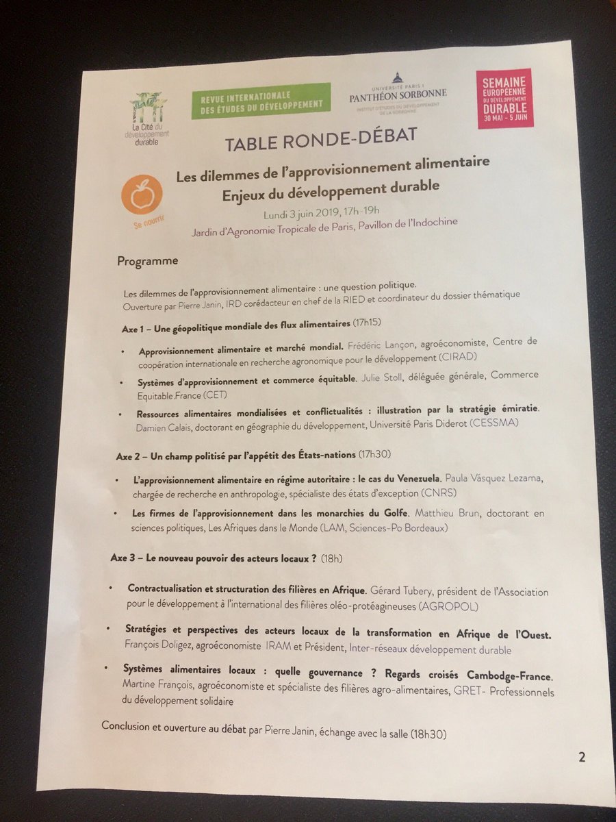 EquitableFrance's tweet photo. À l’occasion de la #SEDD, ouverture de la table ronde sur les dilemmes de l’approvisionnement alimentaire, les enjeux du #DéveloppementDurable avec @Revue_RIED
#ESS #ChangeonsNosEchanges https://t.co/rJIBpx7GqS