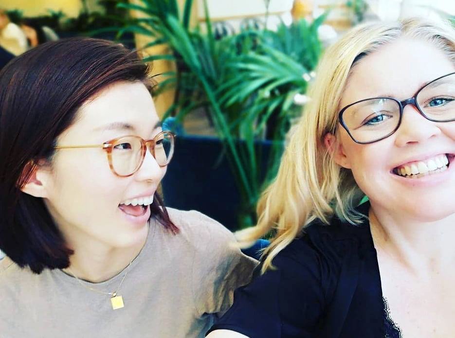 "I am so grateful to have met you this morning Seoyun Heo via Yrkesdörren. Help others in professional life....and who knows?! Sometimes you find a new friend." Tack Anna och Seoyun 😍#integration #inkludering #yrkesdörren