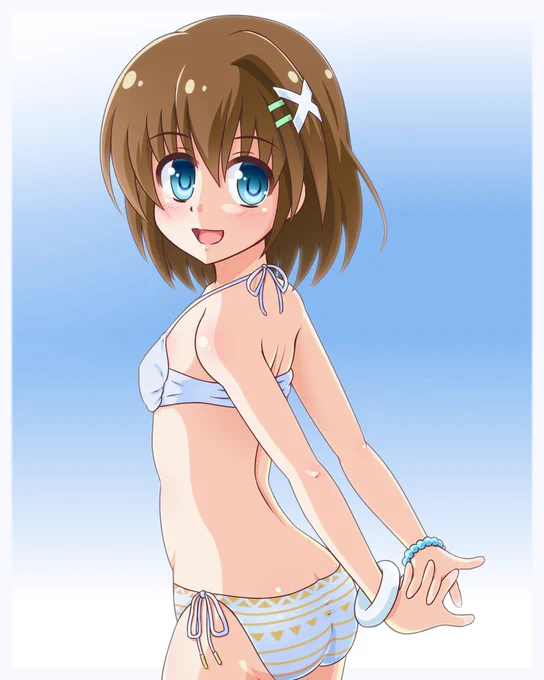 水着はやてちゃんです!今年もおたおめ!
#八神はやて誕生祭2019 
