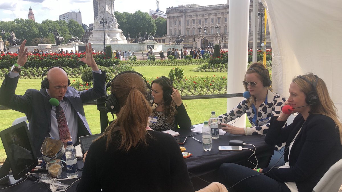 We’re live outside Buckingham Palace on @BBCOS taking about #TrumpUKVisit with @JonnyDymond @HannahAlOthman @chapotts and Malin Bogue @BBCNuala