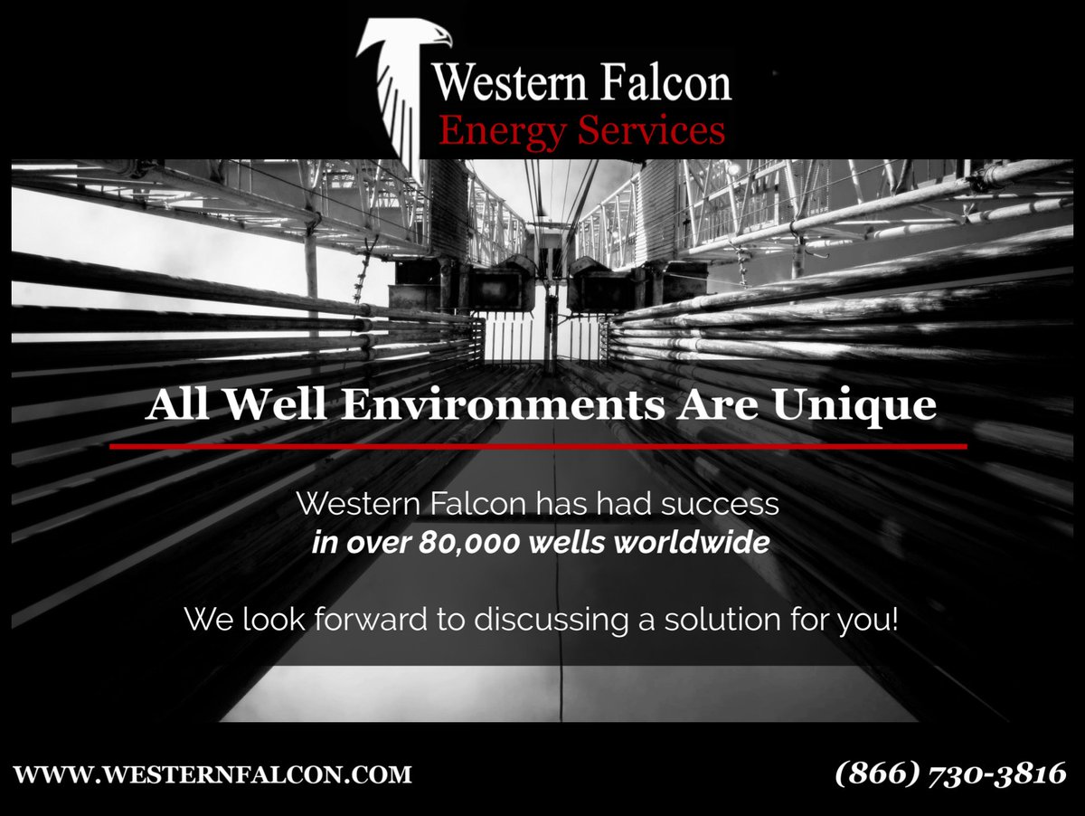WesternFalcon's tweet photo. We understand that all well environments are unique, call us today and let us find a solution for you! Call us at (866) 730-3816 and/or visit us at https://t.co/oOnuPy5VFt 
#westernfalcon #westernfalconenergyservices #wfes  #thermoplasticlinging #thermoplasticliner https://t.co/exVAozI9EE