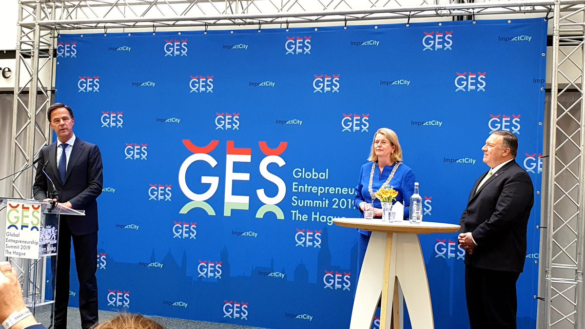 "The future is now."
Prime Minister of the Netherlands, Mark Rutte.
#GES2019 #entrepreneurship #GlobalEntrepreneurshipSummit2019 
<a href="/USEmbassyAthens/">U.S. Embassy Athens</a> <a href="/NLinGreece/">NL Embassy in Greece</a>