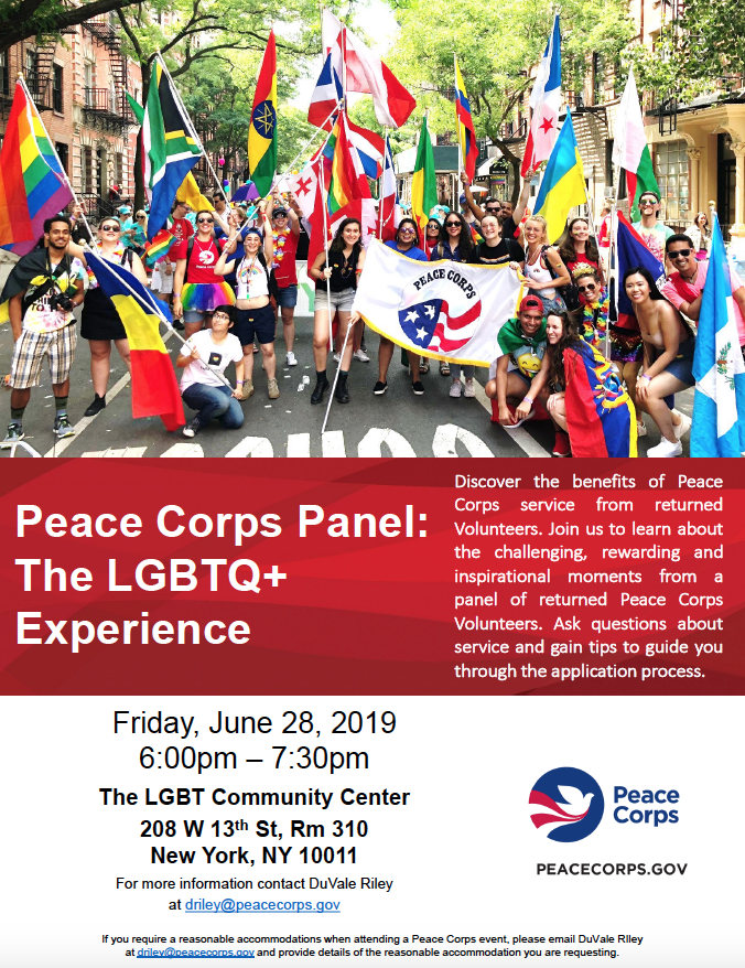 TheNewSchoolCS's tweet photo. Peace Corps Panel: LGBTQ + Experience!!!
@TheNewSchoolCS https://t.co/YbVgUqaIxR