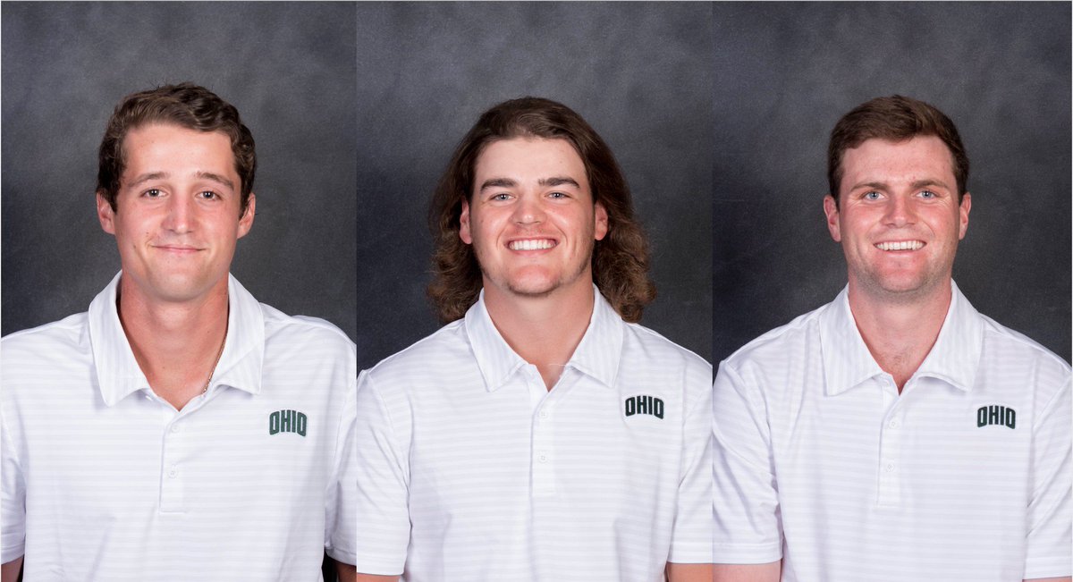 😼⛳️ Congratulations to <a href="/TJohnson__10/">Tanner Johnson</a>, <a href="/zhockey2/">Zach Mandry</a> and <a href="/bsatt14/">Ben Sattler</a> on being named to the 2019 Academic All-<a href="/MACSports/">MACtion</a> Team!

📰 Read more: bit.ly/2W6BVZq

#BleedGreen