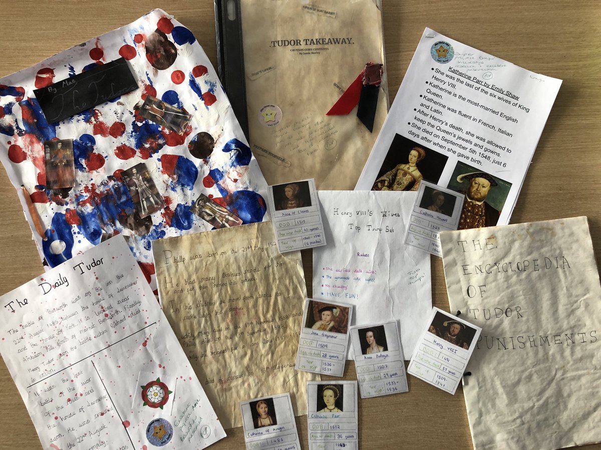 HistoryPRS's tweet image. Project work is my favourite type of homework to mark ☺️ Some fantastic efforts from Y7s (Tudors) and Y8s (WWII)