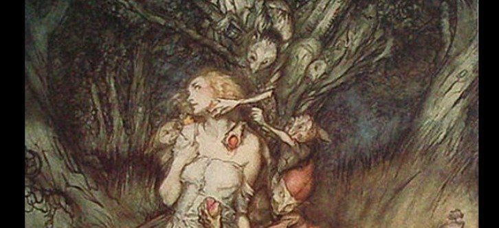 DrSamGeorge1's tweet photo. GOBLIN MARKET 1862 #FolkloreFaces
One had a cat's face,
One whisked a tail,
One tramped at a rat' pace,
One crawled like a snail,
One like a wombat prowled obtuse and furry,
One like a ratel tumbled hurry skurry
illustrated Arthur #Rackham 1933; Dante Gabrielle #Rossetti 1865 https://t.co/if1U1aCShk