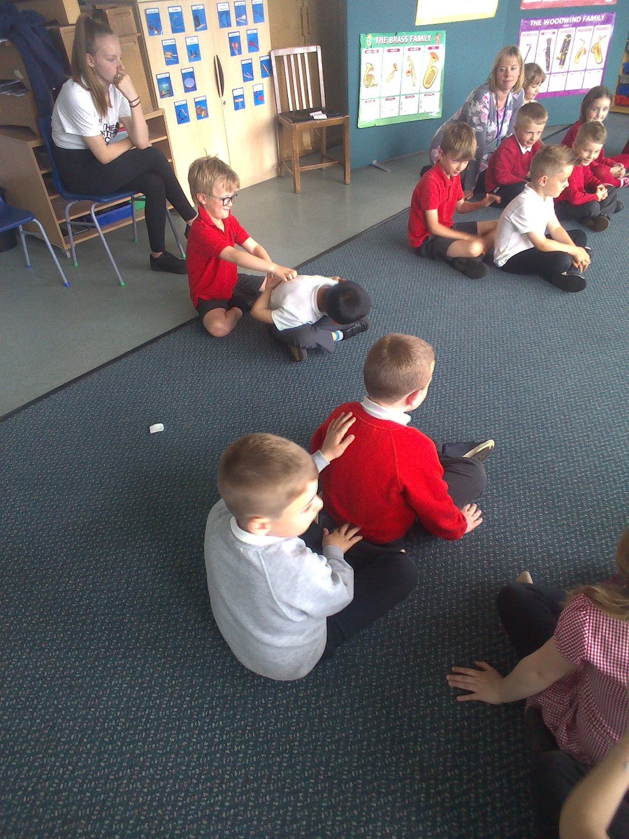 dunbarprimaryp2's tweet photo. P2e had another relaxing session today with Relax Kids. Massage was a big hit again, perhaps something we should incorporate into class more often! @relaxkidsscot https://t.co/G4YczsBVFQ