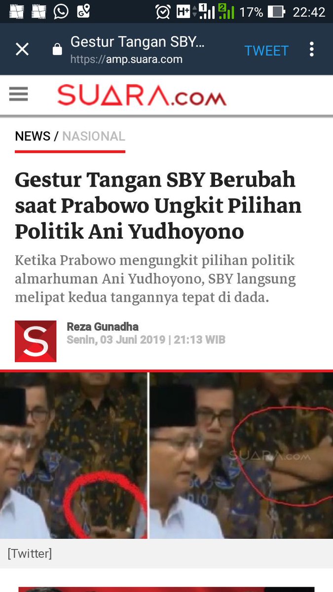 bedeserectus's tweet photo. Namun, gestur tangan SBY langsung berubah ketika Prabowo yang berada di depannya, mengungkit-ungkit pilihan politik Ani Yudhoyono saat Pilpres 2014 dan 2019. #ShameOnYouPrabowo https://t.co/w6IYois7Dx