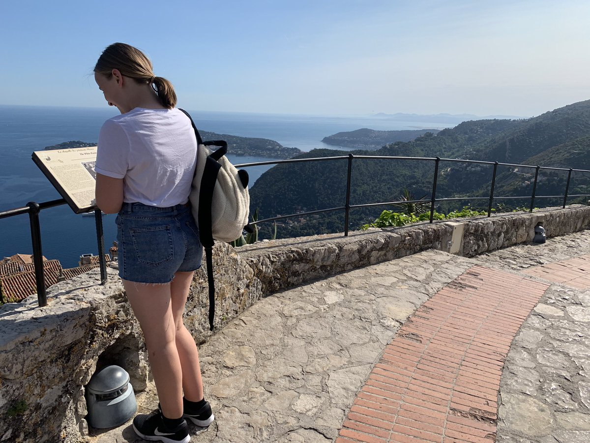 MonacoTrip's tweet photo. Reading up on some french history whilst exploring the botanical gardens at Eze. Just look at that view! @lisaj_howell @CLove49851570 https://t.co/NrcLfTqJsy