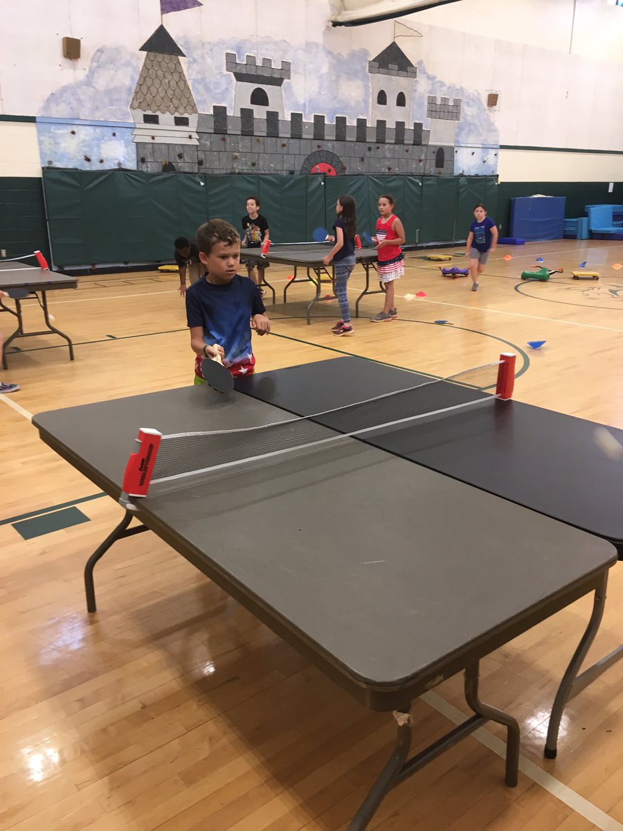 A little table tennis. Monday, fun day! #eyehandcoordination. @msg227b @jaypthomas @k12albemarle