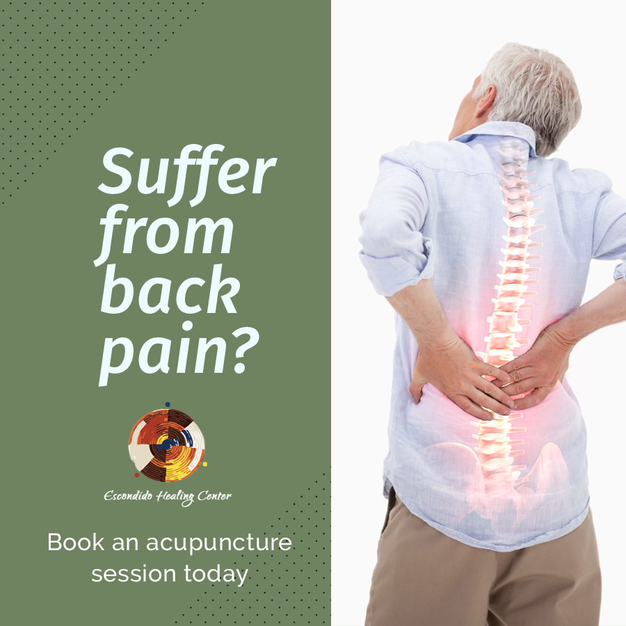 EscondidoAcu's tweet photo. Let #Acupuncture help relieve your back pain. Book an appointment today! https://t.co/83NbDYlQDZ https://t.co/AO9Pg4YIw5