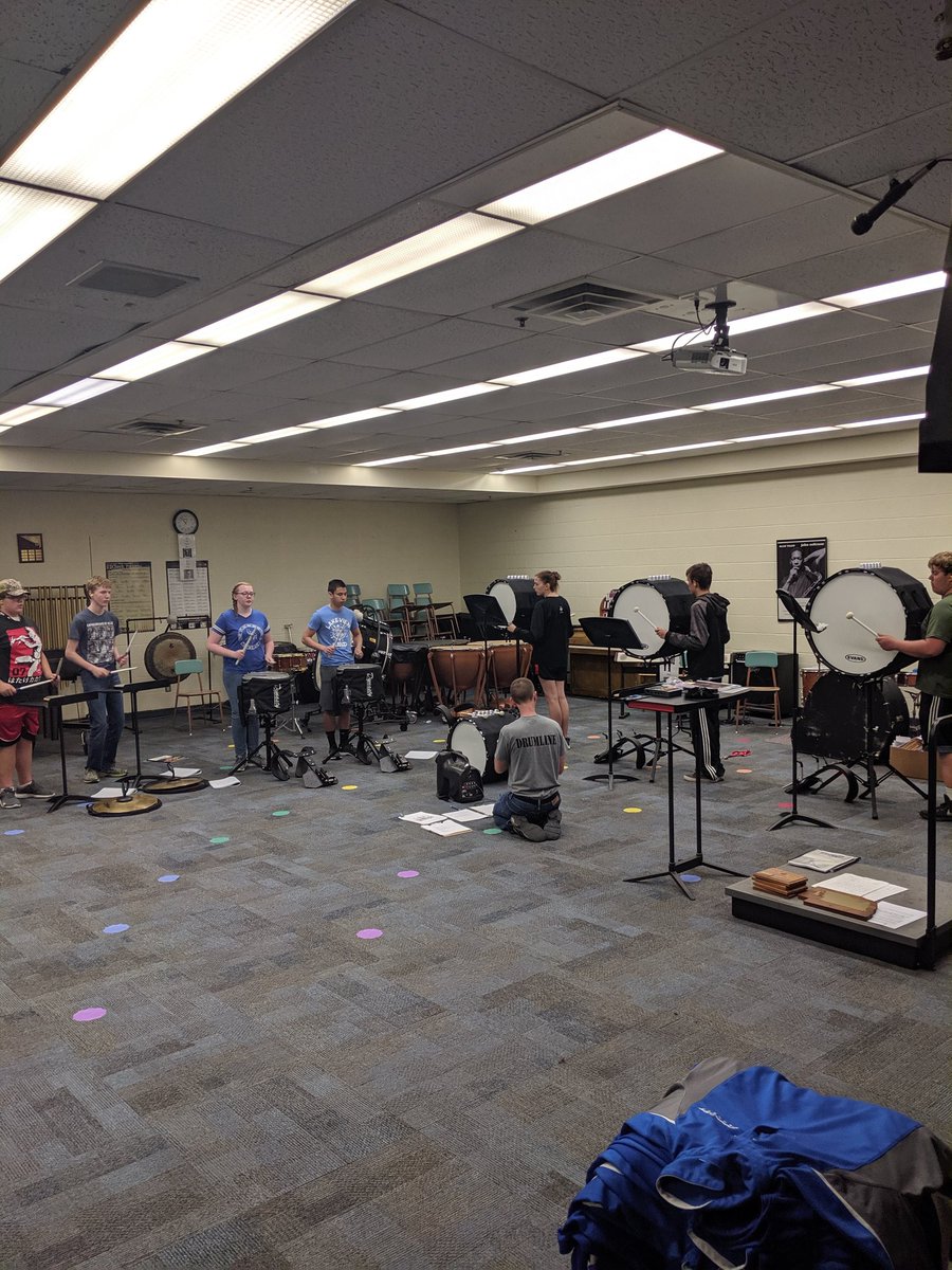 LVvikingbands's tweet image. Great first day of FUNdies camp for senior high drumline! #lakeviewvikes #FUN #fundies
