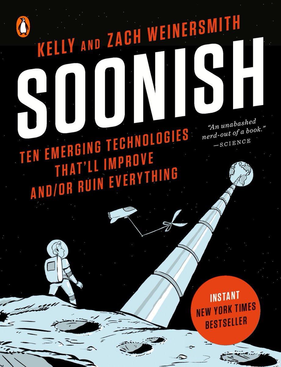 A new episode of the Weekly Weinersmith is up! This week @fuschmu interviewed @rosariobc (Rosario Ballesteros-Casas) about @VRAmericas (a company using VR and AR to train our workforce) weeklyweinersmith.com/?p=874

Soonish comes out in paperback through @penguinpress tomorrow! (6/4)