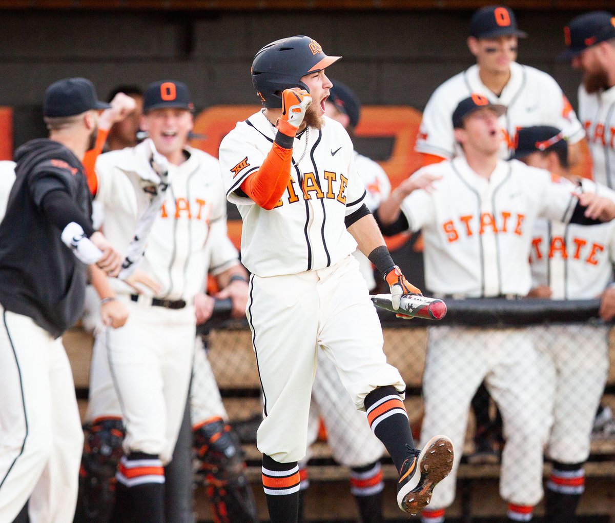 OSUBaseball's tweet photo. ๐ข Cowboy โพ๏ธ fans - we need you to bring the ๐๐ช, passion and energy to Bricktown tonight! Get your ๐๏ธ๐๏ธ๐๏ธ and #MeetMeInOKC โถ๏ธ https://t.co/JCFirhGDMR #GoPokes #okstate https://t.co/GeNrDL02UW