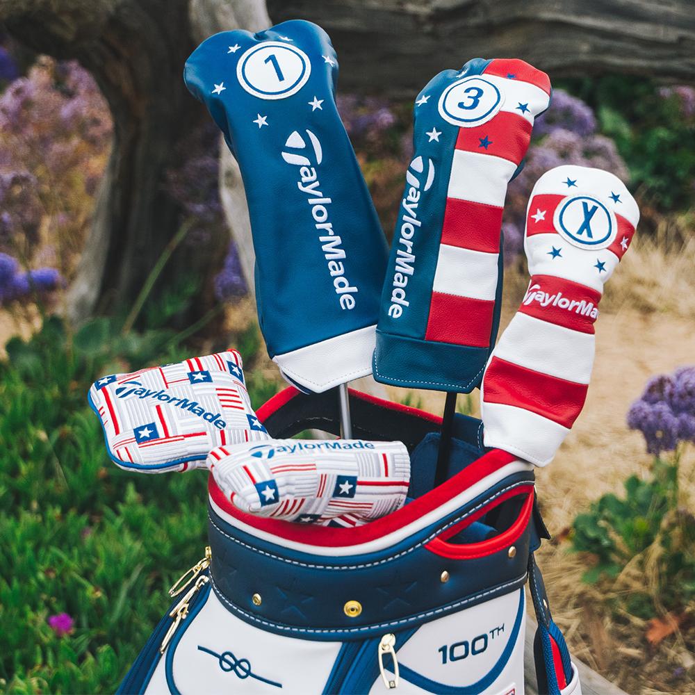 TaylorMadeGolf's tweet photo. Stars and Stripes for Monterey. 

Our 2019 #USOpen staff bag and accessories pay homage to Pebble Beach's centennial, 17-Mile Drive and the famous cypress on the course's finishing hole. 

Shop now: https://t.co/AIDSMbtPVd https://t.co/EzvYriJ99R