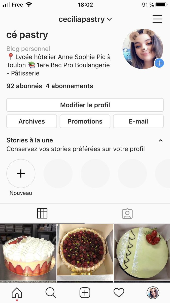 ceciliactnnn's tweet photo. Voici mon compte de pâtisserie où partage mes réalisations de stage ou de TP. J’aimerais bien avoir + d’abonnés pour avoir plus de visibilité please ça pourrait peut être m’ouvrir des portes!! Merciii 🥧
Ig: ceciliapastry https://t.co/PXdpo3FZqT