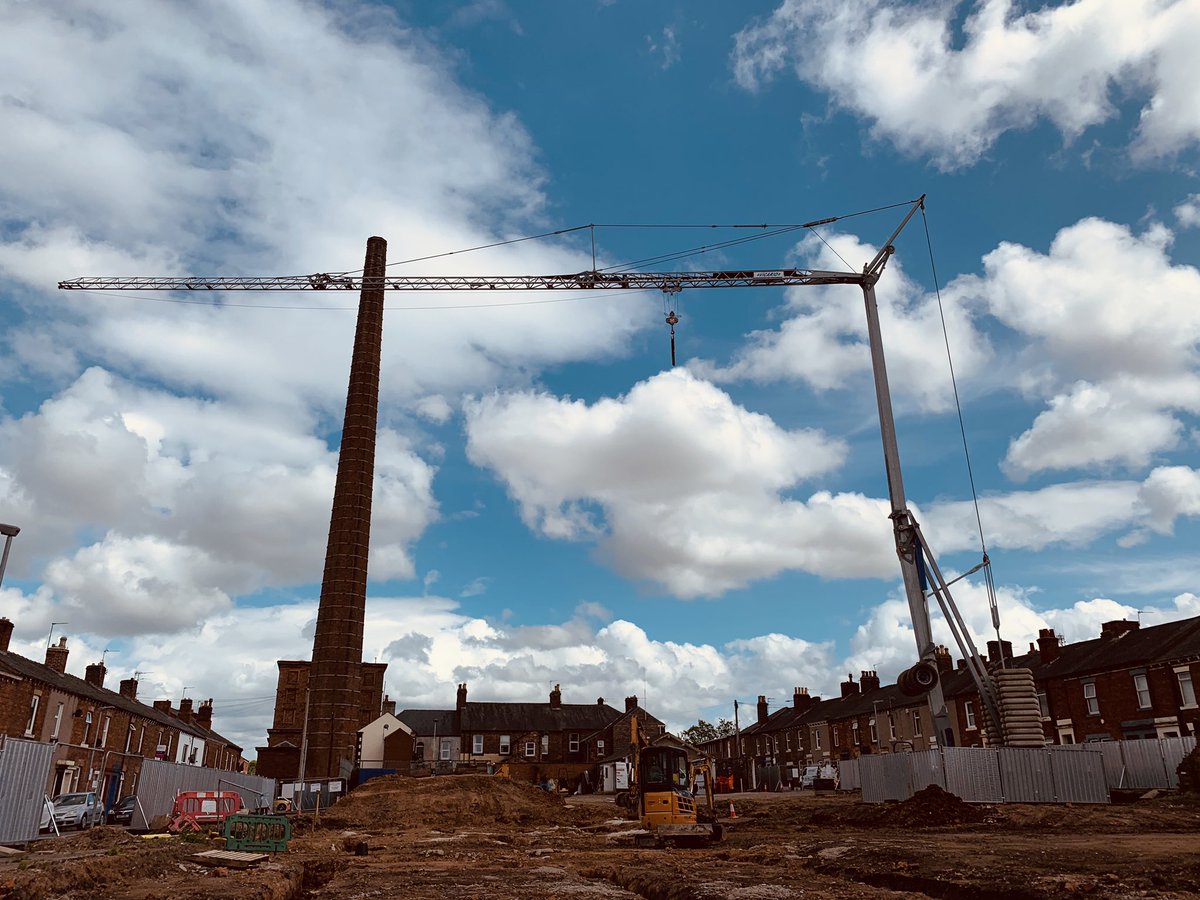 Making new landmarks in Carlisle.  This is temporary whilst the new one takes shape <a href="/McKnightBuilder/">McKnight</a>