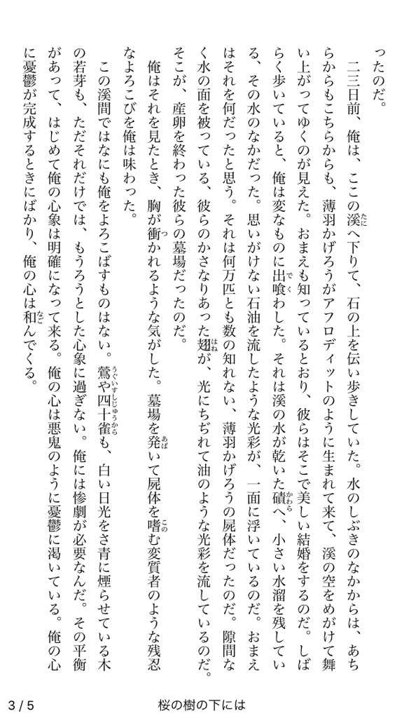 ゆうへい 桜の木の下には死体が埋まっている というのの元ネタは梶井基次郎なのですが 青空文庫で読める この話し相手が不憫すぎるので読んでみてね