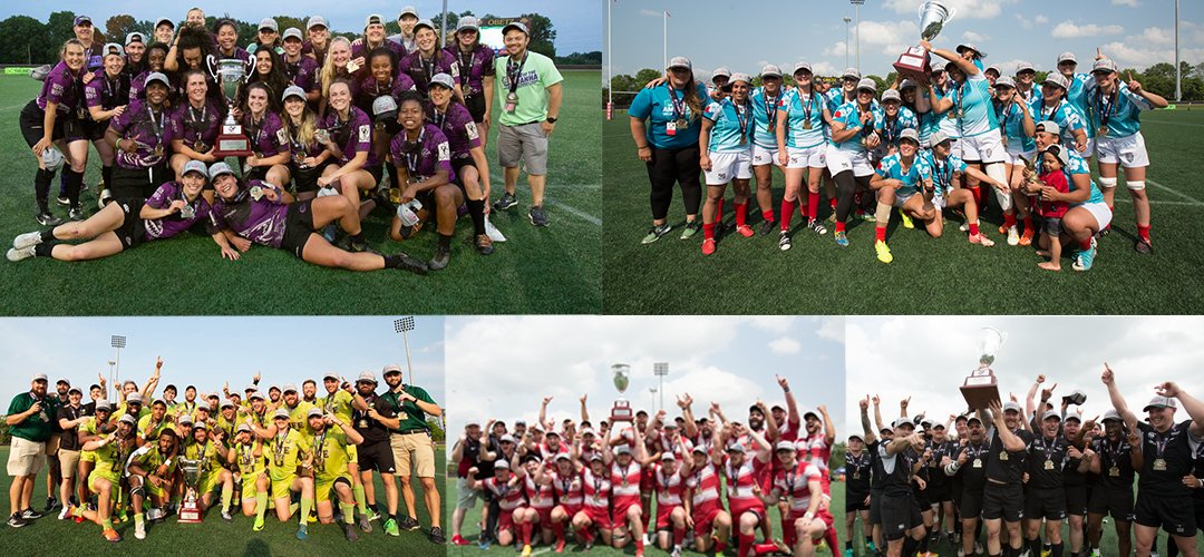 Shout out to the great clubs that brought home national championships in 15s this weekend. D1 winners were <a href="/lifeurugby/">Life u</a> and <a href="/novawrfc/">NOVA Rugby (DC Area)</a>, D2 winners were <a href="/OlyClubRugby/">Olympic Club Rugby</a> and <a href="/AmazonRugby/">Sacramento Amazons</a> and D3 winner was @austinblacksrugby. Great work everyone! #rugby #philadelphia