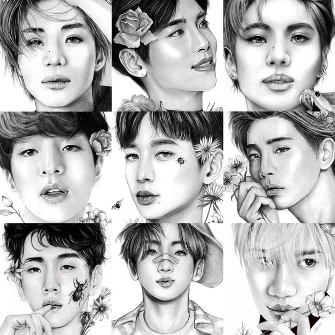 I'm starting a big postcard sized print sale! Each print (100x148mm/4x6in) is 5€+1,50€ shipping. SHINee anniversary &amp; Jonghyun birthday pieces are also available in A3 for 10€ each (15€ for both)+3,70€ shipping. You can CHOOSE ANY of my artworks on Instagram! Link in bio :) 