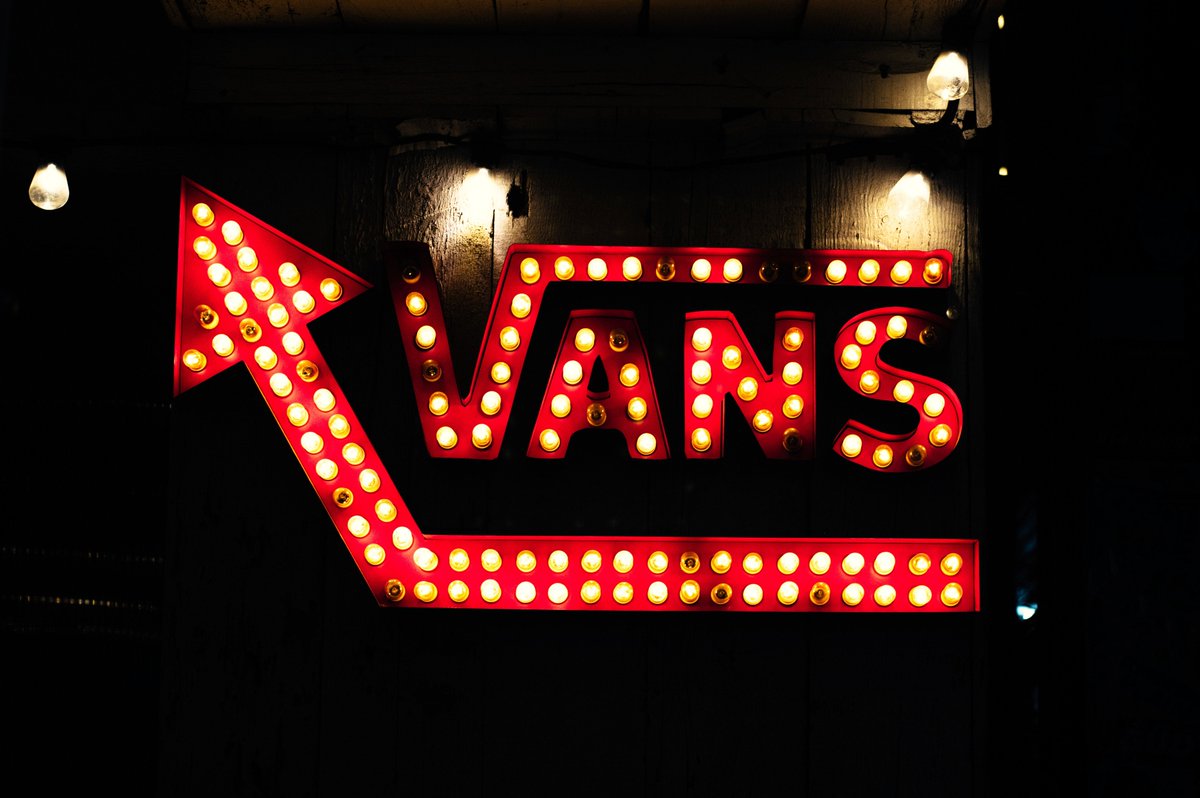 vans neon light