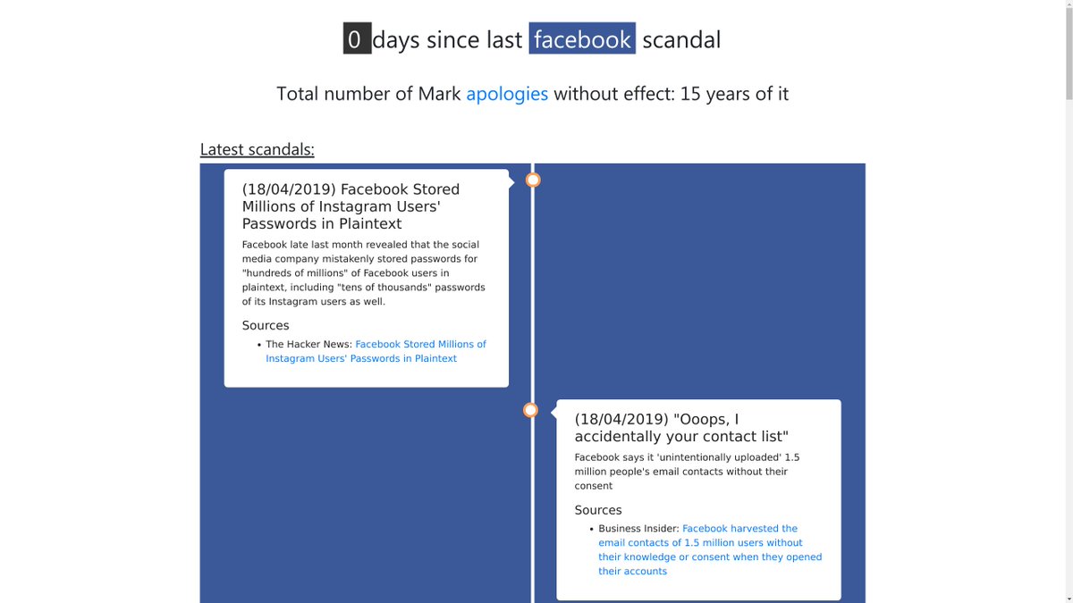 Nextclouders's tweet image. So, how are we doing?

#DeleteFacebook #DeleteInsagram #deleteGoogle #privacy
dayssincelastfacebookscandal.com