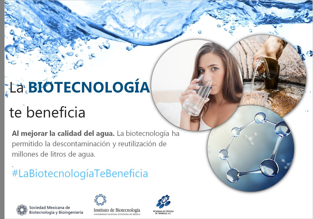 La biotecnología ha permitido la descontaminación y reutilización de millones de litros de agua #LaBiotecnologíaTeBeneficia