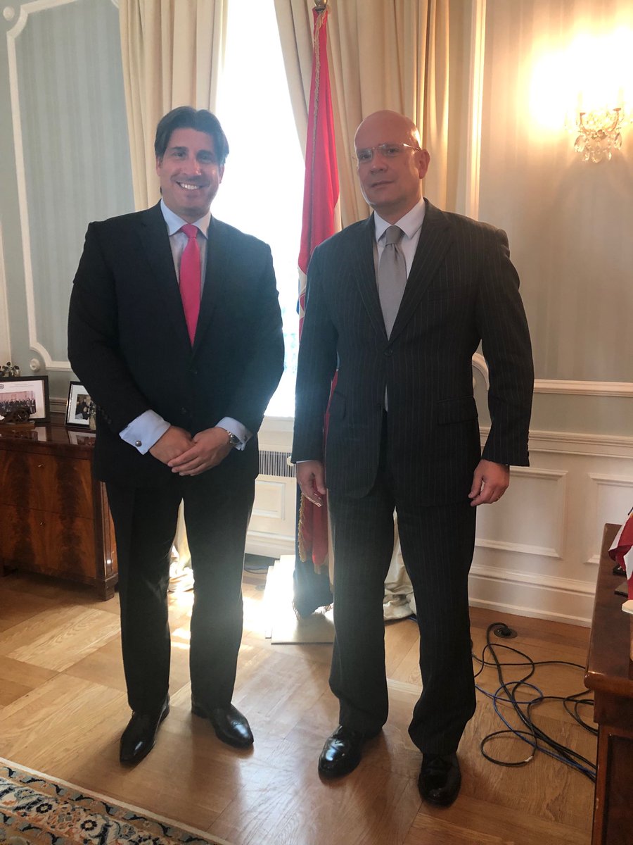 natkovlahovic's tweet photo. With Ambassador Pjer Simunovic in Washington, discussing the Three Seas Initiative and the long-standing problem with the avoidance of double taxation!🇭🇷🇺🇸 https://t.co/WTeRuh5Pc9