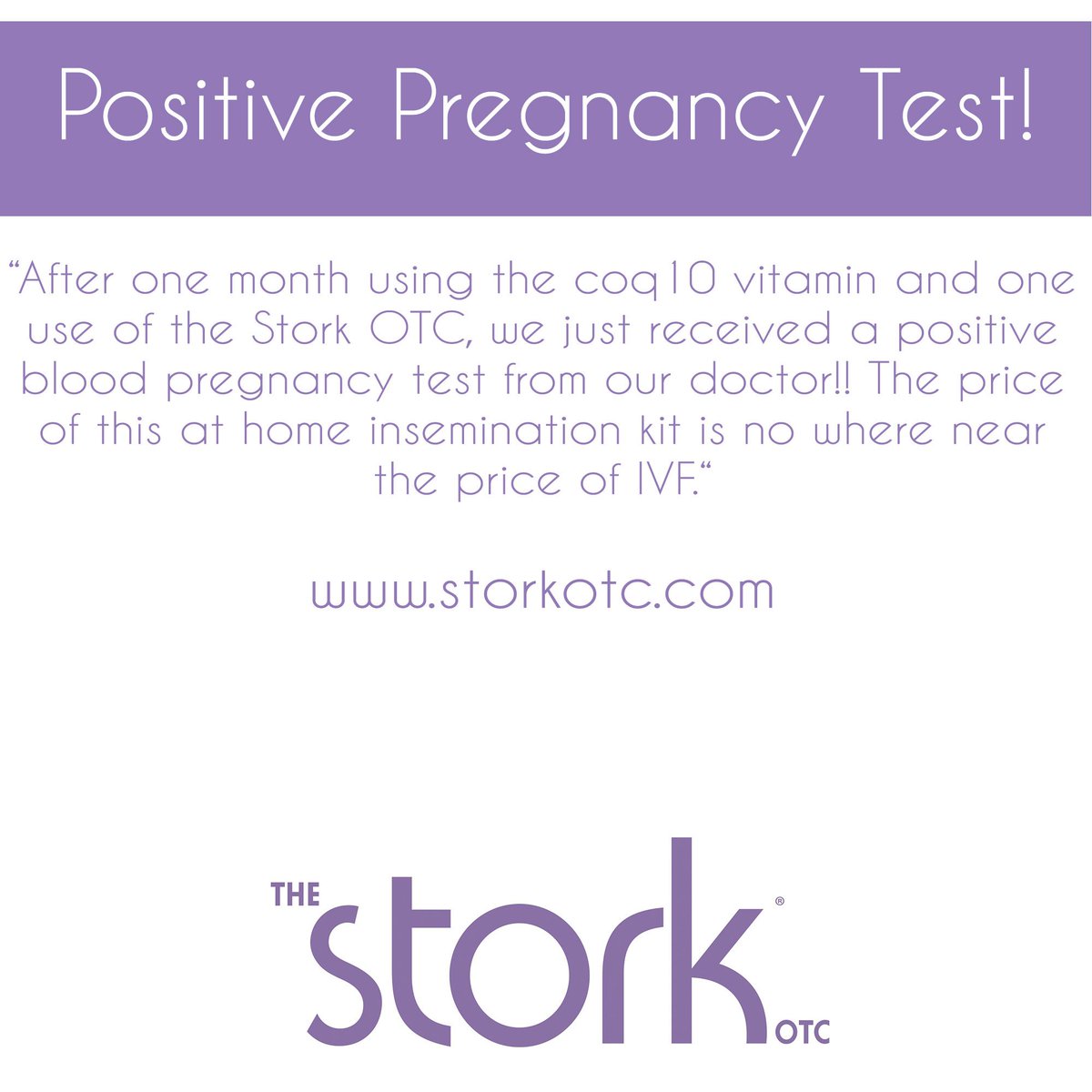 Congratulations and thank you for this awesome review and for letting The Stork OTC be a part of your journey to parenthood!

#congratulations #pregnant #pregnancy #fertility #tryingtoconceive #BFP #positivepregnancytest
