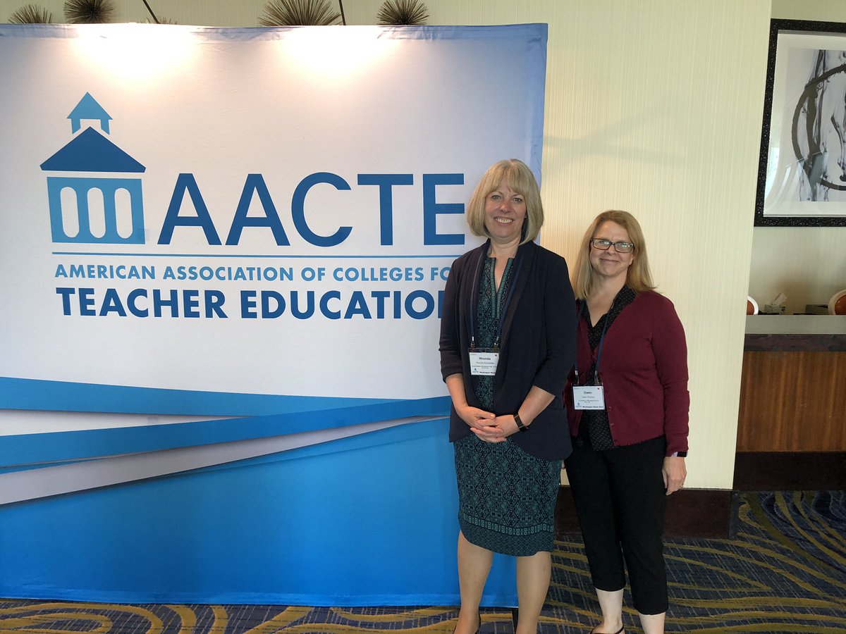 At AACTE’s State Leaders Institute- learning lots! With Gwen Rudney, our ASCRIBE rep #AACTEWW19 <a href="/mnacte/">MNACTE</a>