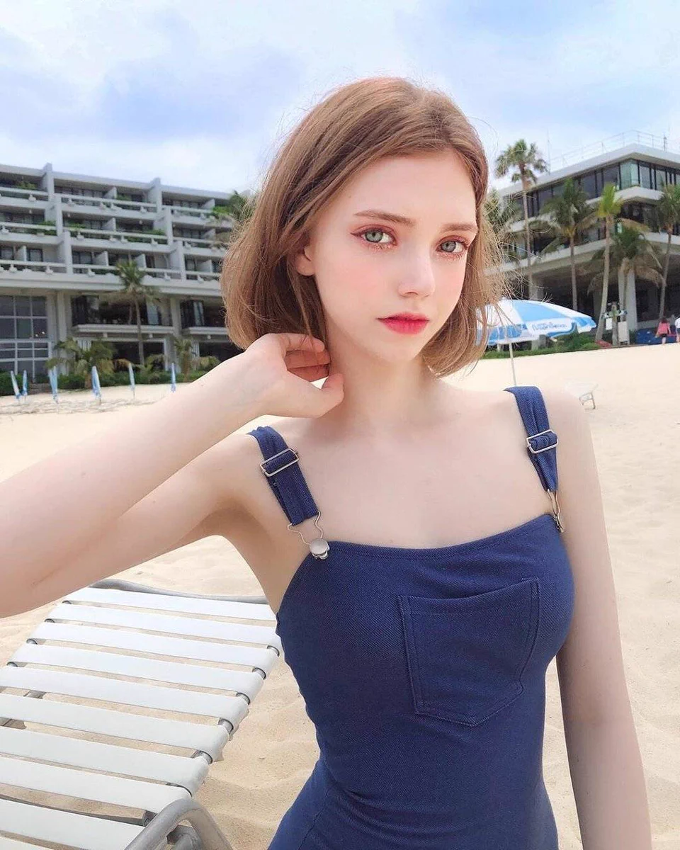 韓国で活躍してるドイツ人モデルの顔が二次元レベルの美しさwww